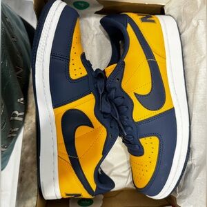 Nike Terminator Low OG Shoes "Michigan" Blue White Men Sz 5.5 Women Sz 7